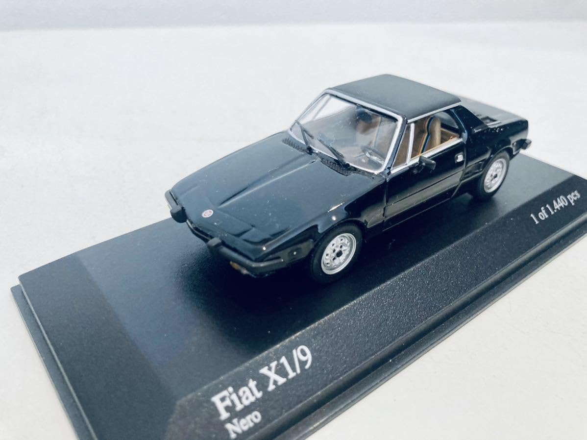 Amazon | 1/43 Minichamps FIATフィアット X1/9 1974 Black | ミニカー