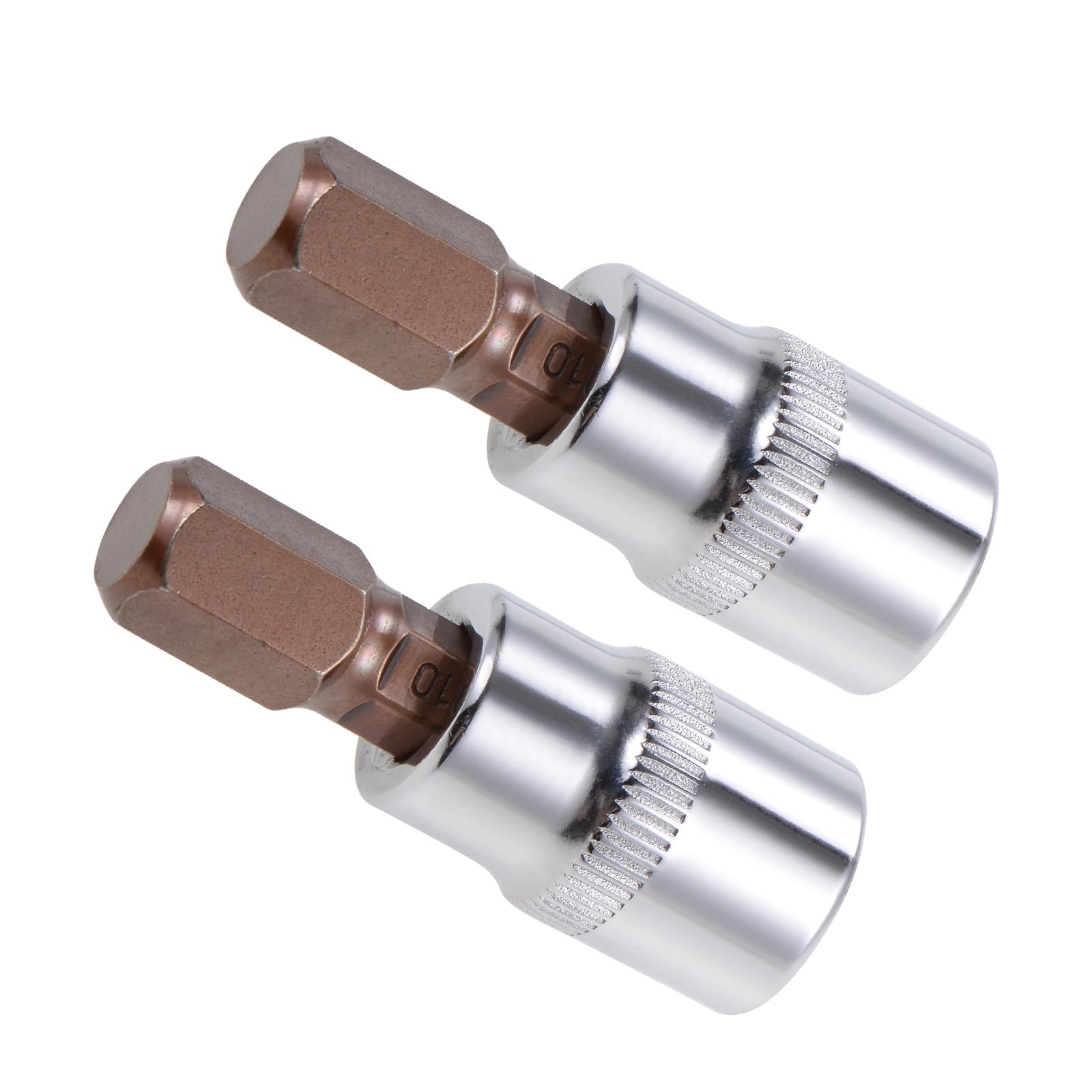 CoCud Hex Impact Bit Socket, 3/8" Drive x 10mm S2 Steel CR-V Quick Change Hex Socket Impact Bit Screwdriver Sockets Adapter
