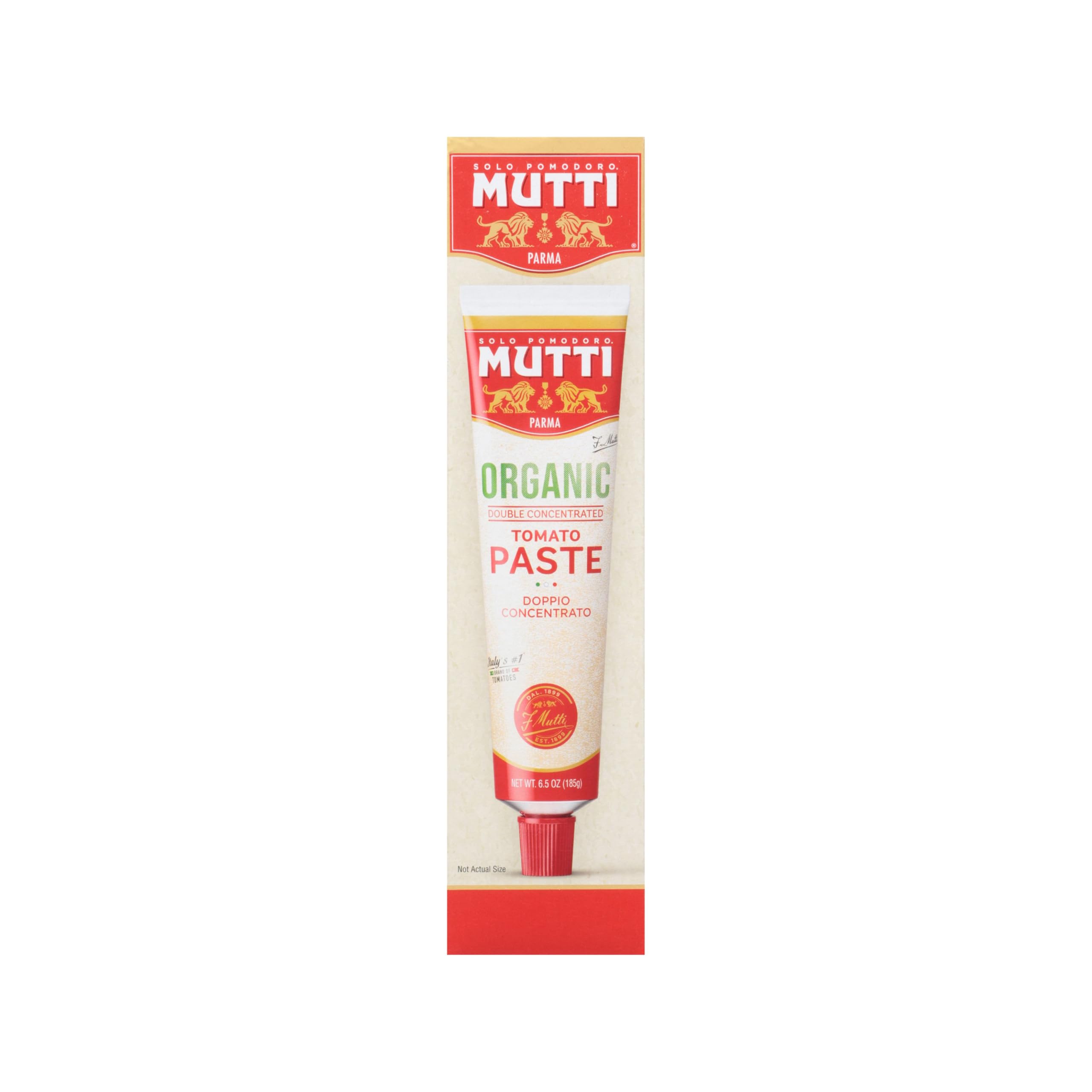 Mutti USDA Organic Double Concentrated Tomato Paste 6.5oz Tube | 1 Pack thumbnail 2
