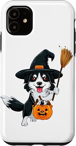 Miniatura 7 de iPhone 14 Pro Border Collie Halloween Witches Costume For Lover Dog Case