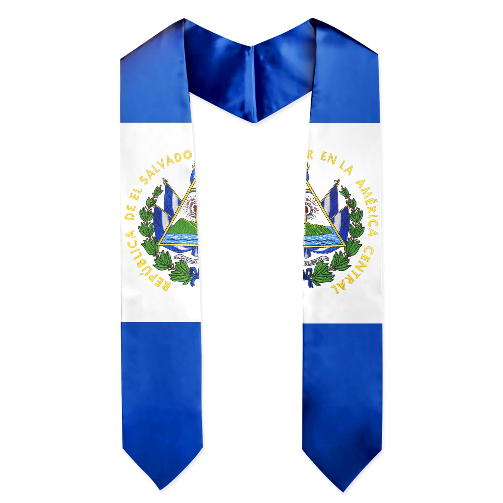 National Flag Embroidered Graduation Stole with Gift Box, Graduation Sash Class of 2026, Stole 75" in Length