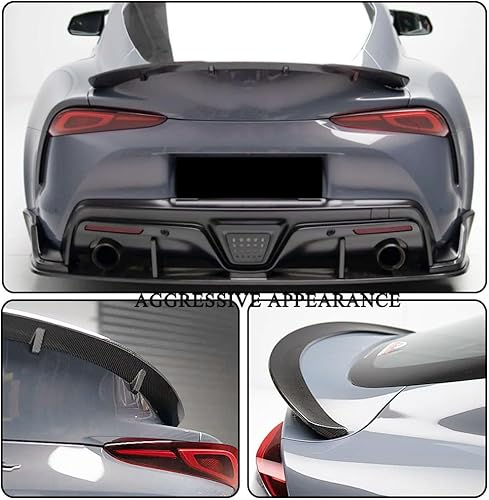Miniatura 3 de MCARCAR KIT Alerón de maletero de fibra de carbono A90 para Toyota GR Supra A90 A91 Coupé 2019-2023 Tapa trasera de arranque High Kick Wing Lip