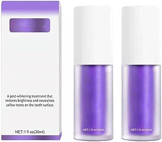 2PCS Purple Toothpaste for Teeth Whitening, Purple Toothpaste, Stain Removal Toothpaste, Whitening Toothpaste Sensitive Teeth, Purple Whitening Gel Remove Yellow Teeth and Teeth Stain