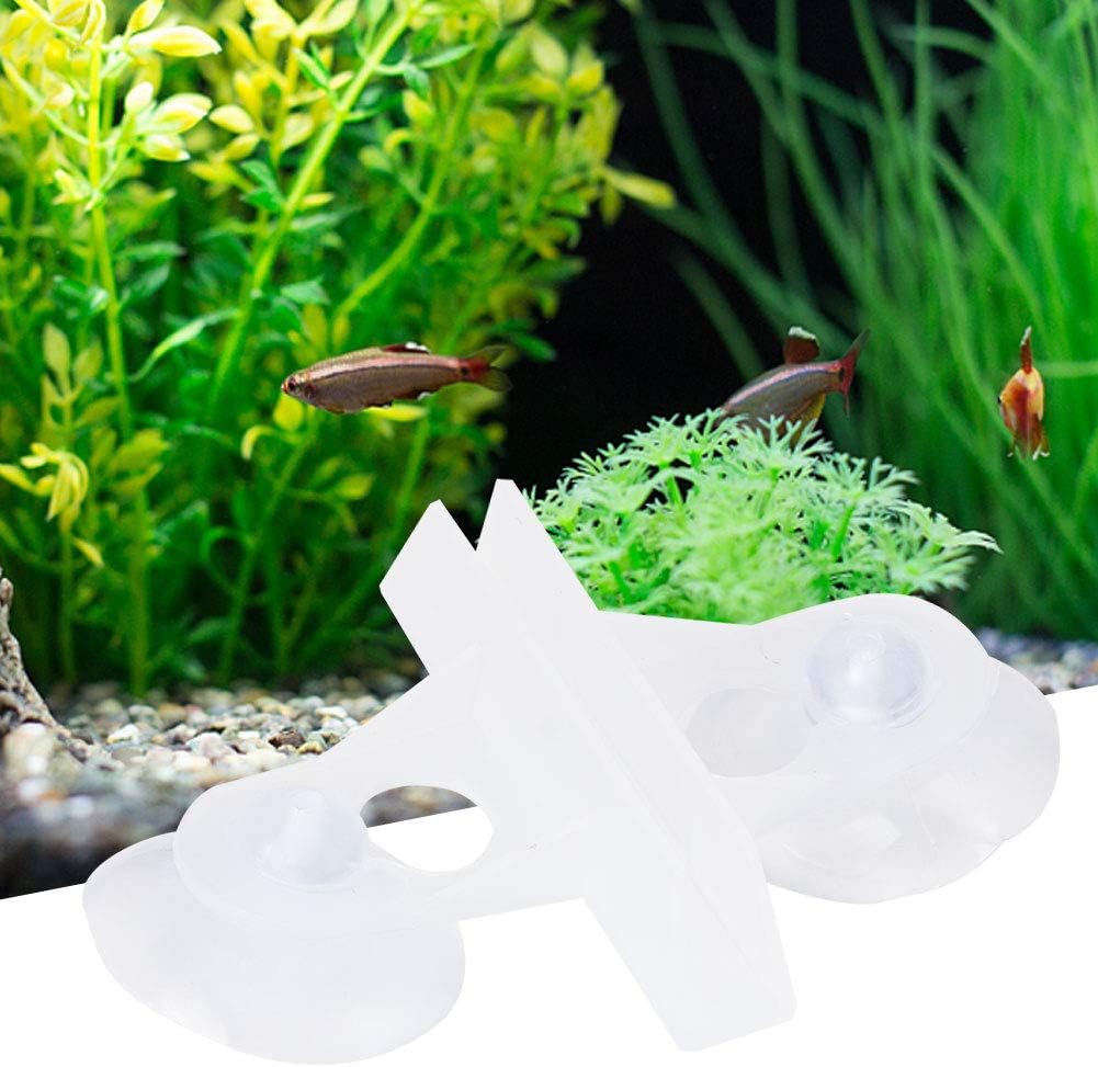 Zerodis 40 Pcs Aquarium Separation Clip, PVC Fish Suction Cup Separating Board Divider Support Clip ​with 80 Suction Cup Fish Isolation Divider (White)