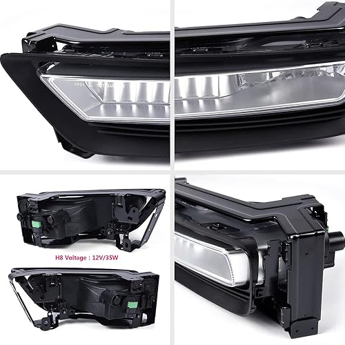 Miniatura 8 de Fog Lights, Compatible with 04-08 Acura TL03-07 Honda Accord 4 Doors Bumper LED Driving Fog Lights + Wiring (4 Doors only)