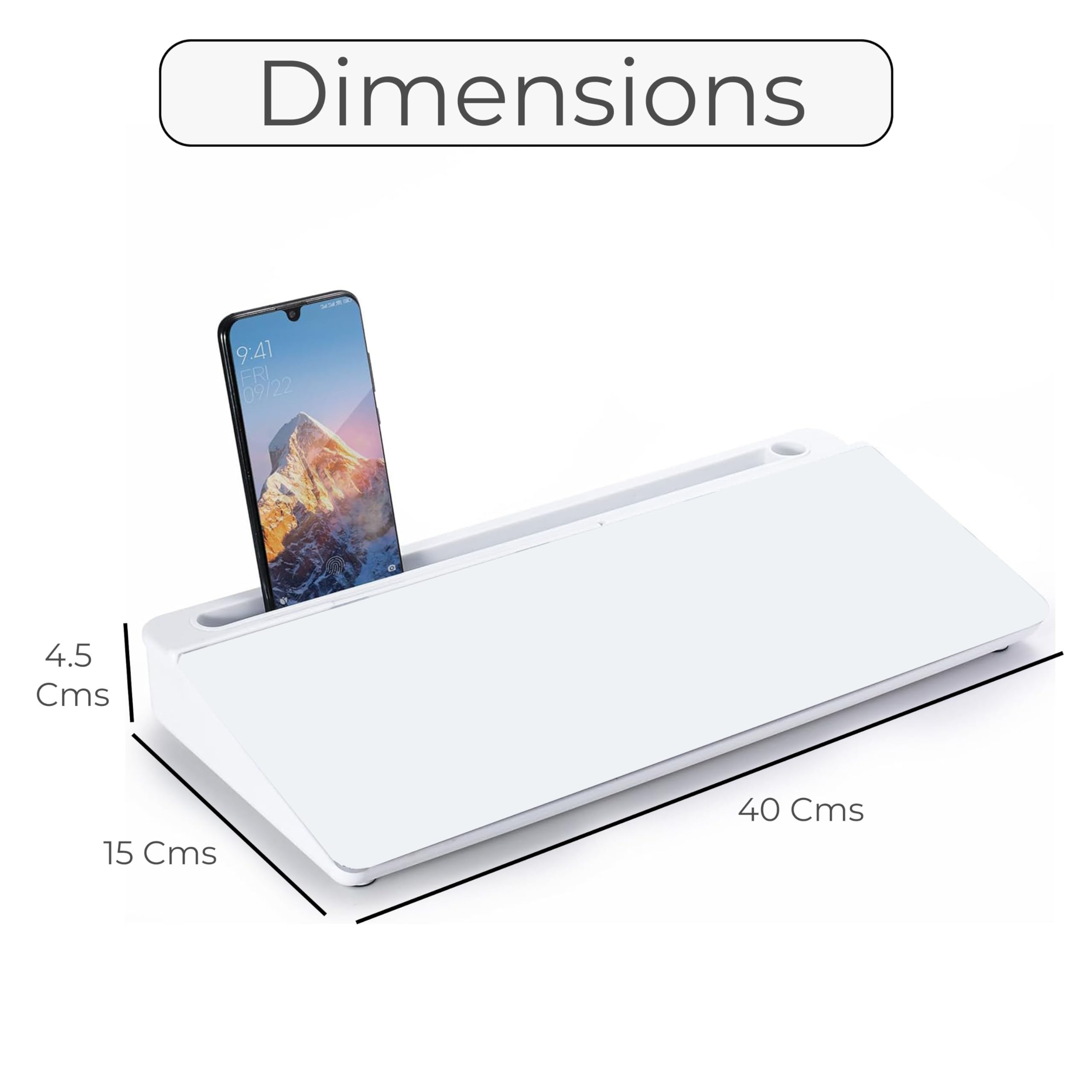 Eduway Schreibtisch-Whiteboard, perfekt für Schule, Büro und Zuhause, inklusive 1 Marker und 1 Radiergummi, trocken abwischbar, Schreibtisch-Whiteboard mit Schublade zur Aufbewahrung, ideal für