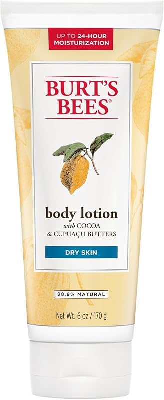 Loção corporal Burt's Bees com manteigas de cacau e cupuaçu, 13 g, pacote com 2