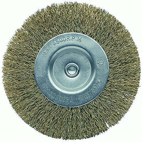 Bellota 50807-60 Circular DIY Brush - Brassed Steel, Curved Wire, Diameter 60 mm, Standard