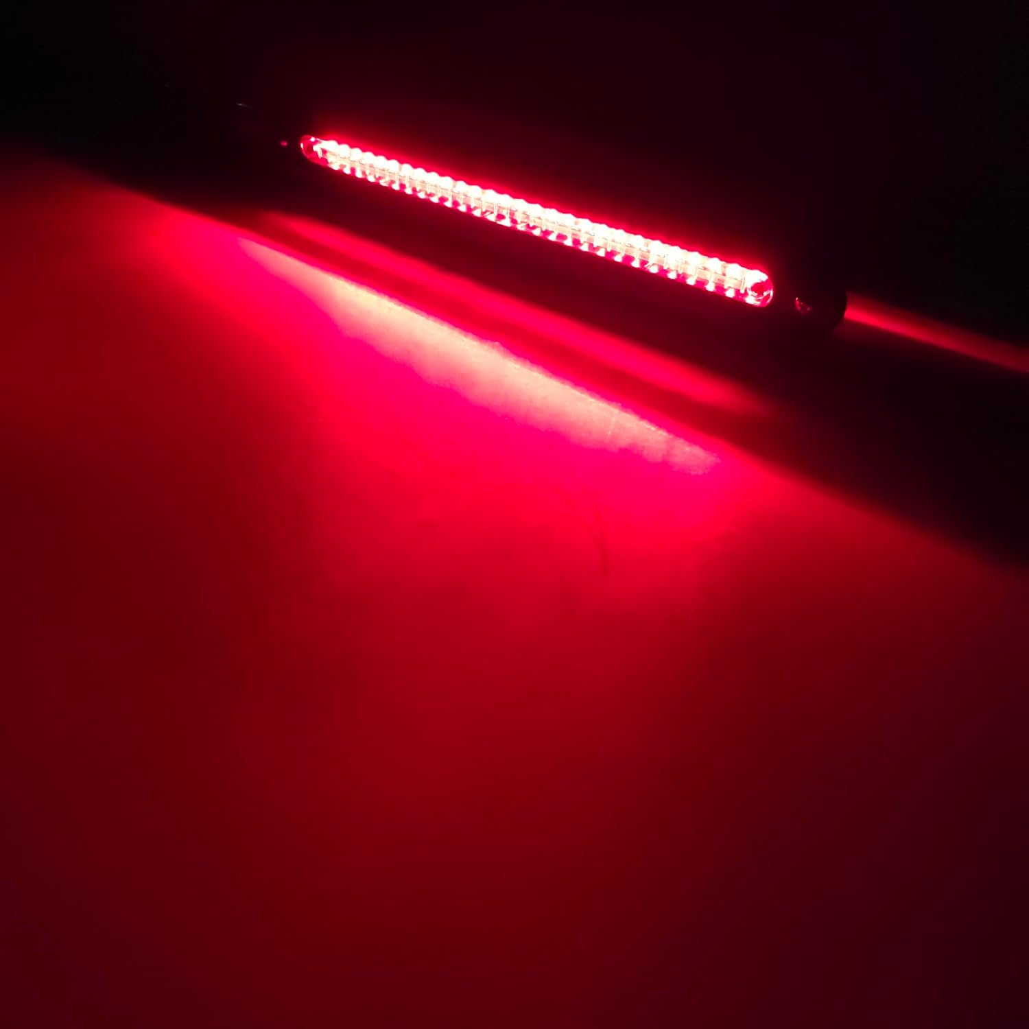 36" Tow Hitch Step Bar Guard with LED Brake Light 3" Round Curved Chrome Finish for 2" Receiver Truck Heavy Duty Steel Anti Slip Pad