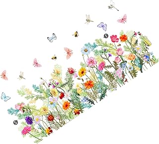 BESPORTBLE 1 Conjunto De Adesivos De Parede Decorações De Primavera Para Casa Adesivos De Primavera Decorações De Arremesso De Primavera Em Pvc Adesivos De Janela De Primavera Adesivos De