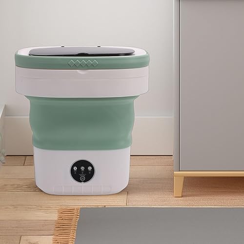 Miniatura 4 de Ymiko 14L Portable Washing Machine, Compact Foldable Mini Washer with Brushless Motor and Dehydrating Basket, for Underwear Socks Baby Clothes Travel