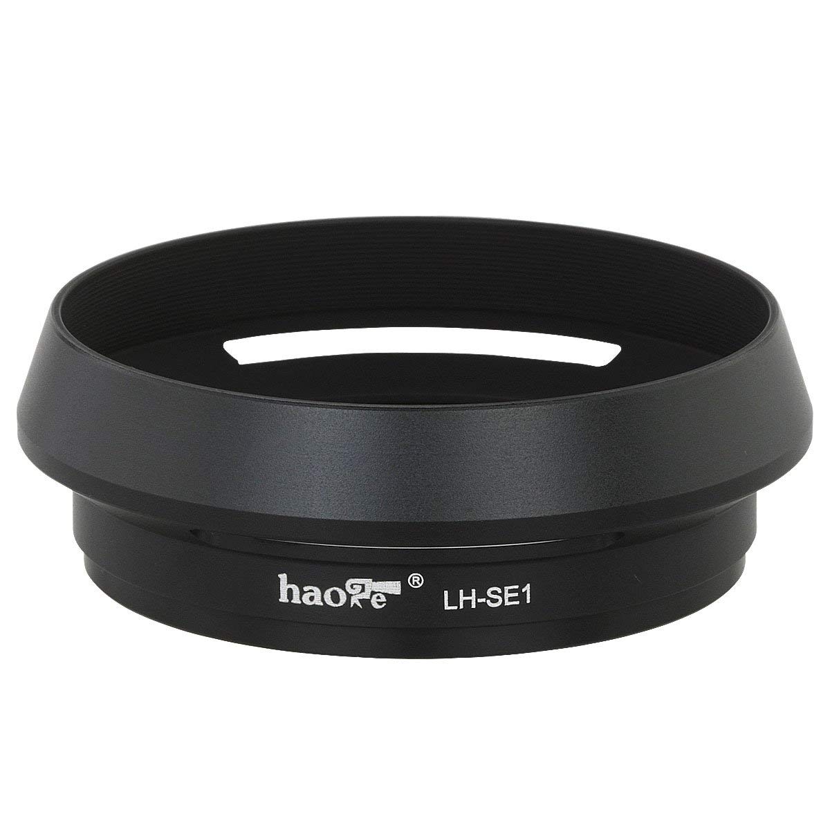 Haoge LH-SE1 - Paraluce rotondo in metallo per fotocamere Sony RX1 RX1R RX1R II rx1m2, Sony FE 35mm f2.8, FE 24 mm f1.8, 55 mm f1.8, T FE 35 mm f/2.8, sostituisce Sony LHP-1