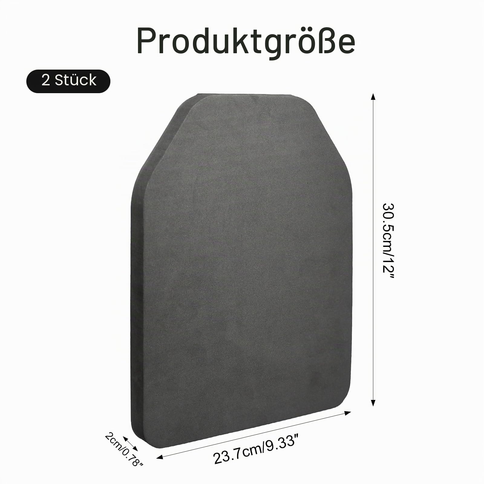 Weste Eva-Polster, Schutzweste Taktische Weste Eva-Polsterung, Schusssichere Weste Outdoor-MilitäR-Fan-KampfausrüStung, Schwarz, 23,7 Cm X 30,5 Cm
