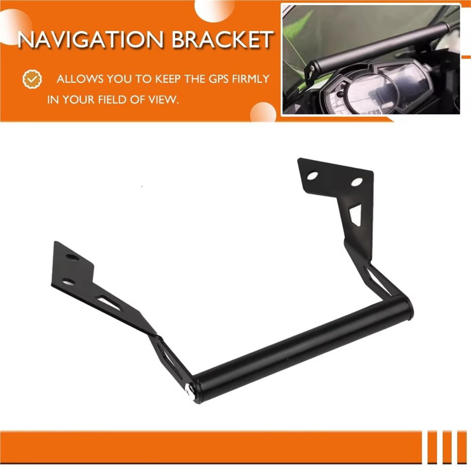 Supporto Telefono Cellulare Moto Piastra Navigazione GPS Kit Montaggio Per Kawasaki Per NINJA400 Per NINJA250 Supporto Navigazione