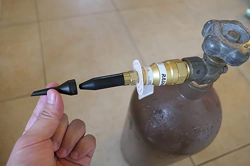 Miniatura 2 de Paquete de 4 unidades de látex a Mylar Foil Globo Inflador Adaptador Válvula de llenado Tanque de helio