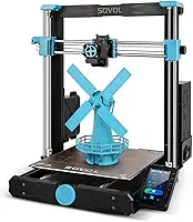 Impressora 3D Sovol SV06 Plus com alta temperatura de 300 ℃ e alta velocidade de 150 mm/s, hotend totalmente metálico, acionamento direto, tela sensível ao toque e nivelamento automático