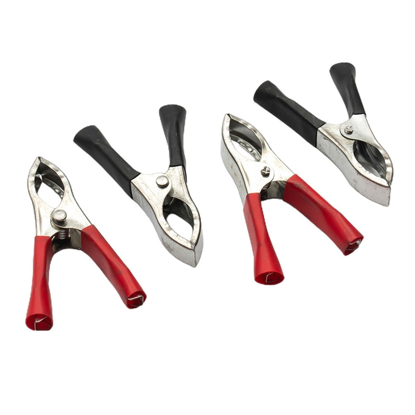 Crocodile Clips 4PCS 30A 75MM Crocodile Alligator Clips Car Van Battery Low Voltage Test Lead Insulated Clamps