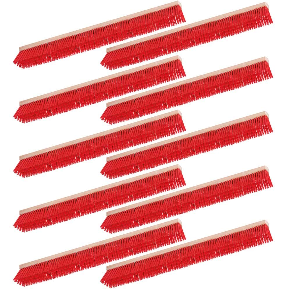 BRB 10x Straßenbesen, Kunststoffborsten, Länge 1000 mm