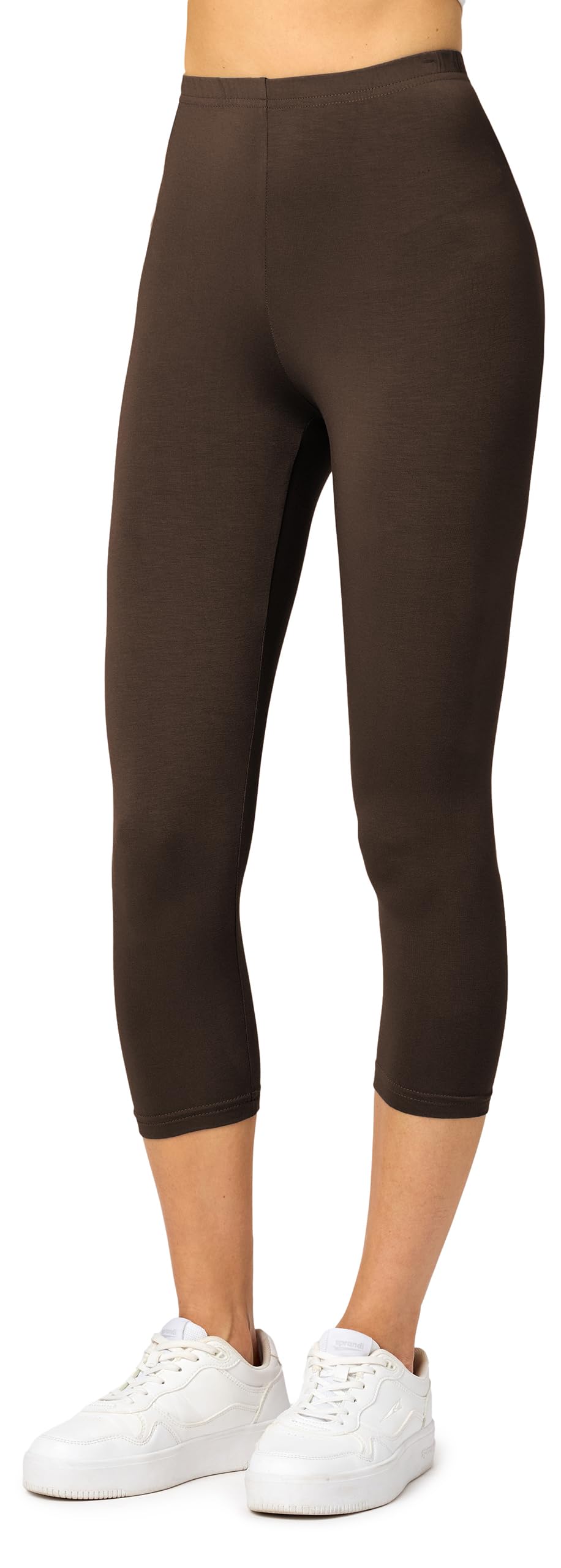 Merry Style Leggins Corti Donna 3/4 Pantaloni Capri Leggins Donna in Viscosa Traspirante, Pantaloncini Fitness Corti per Sportivi o Casual MS10-144