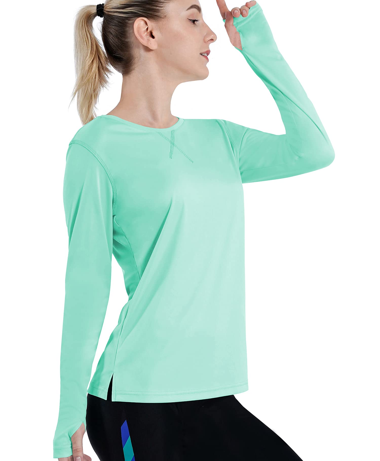 ZITY Womens SPF 50+ Sun Protection Shirts Sunscreen Rash Guard T Shirt Long Sleeve Athletic Outdoor Beach Hiking