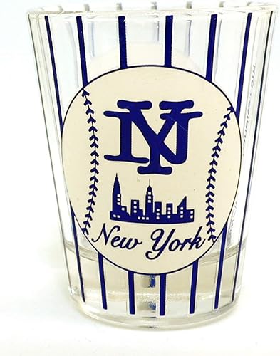 Vaso de chupito a rayas de la Marina de Nueva York ctm