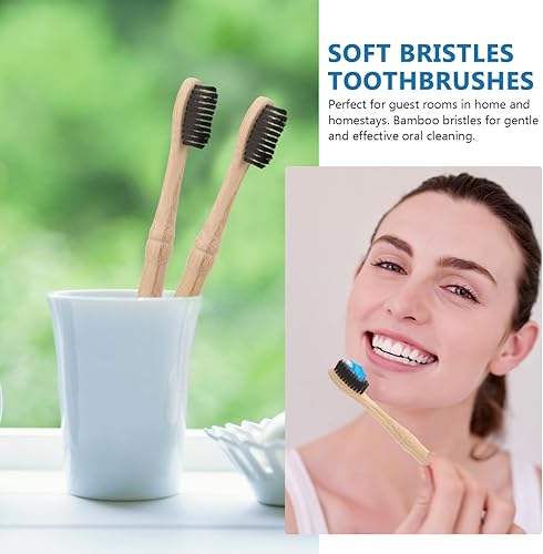 Miniatura 3 de Lurrose 4pcs Toothbrush Bamboo Tooth Brush Household Teeth Brush Soft bristles Tooth Brush Convenient Tooth Brush Teeth Travel aldult Yangzhou