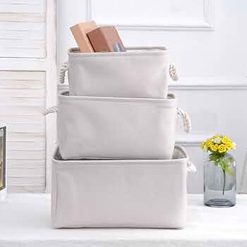 Amazon｜NJNEW 北欧風 収納バスケット 40*30*20 ストレージ