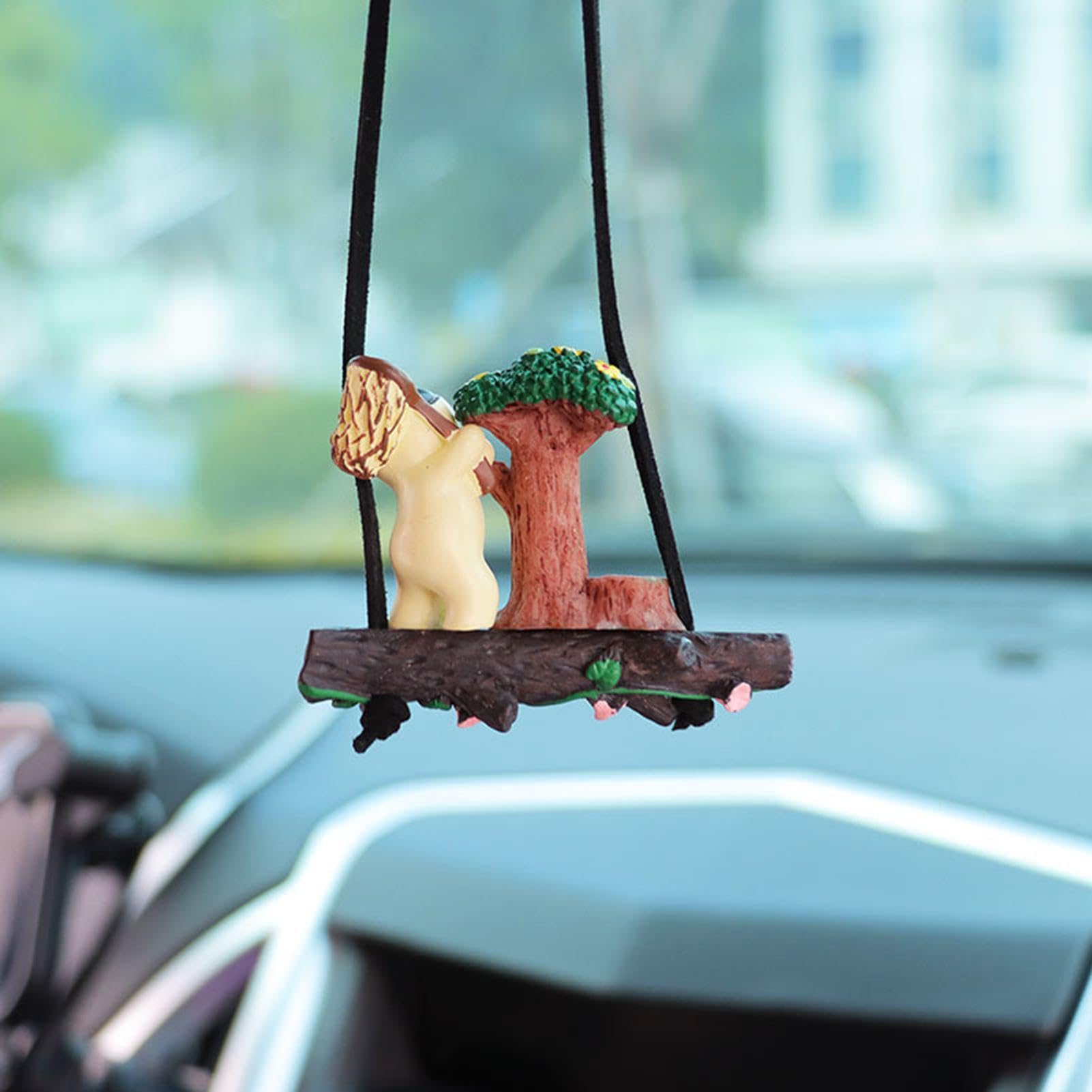 Yueser Auto Binnenspiegel Hangend Aanhanger, 3Stk Kat Auto