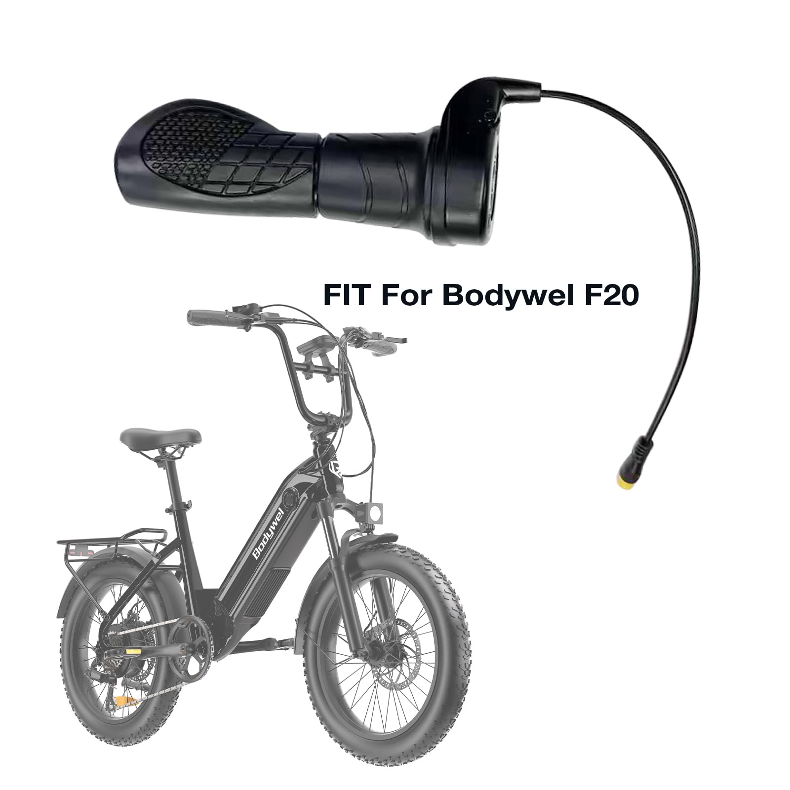 Bodywel Acceleratore a manopola girevole, Leve acceleratore compatibile con i modelli Bodywel 2026 T16PRO, F20, F20PRO, A26, D6 D9 regolatore di velocità per bici elettriche
