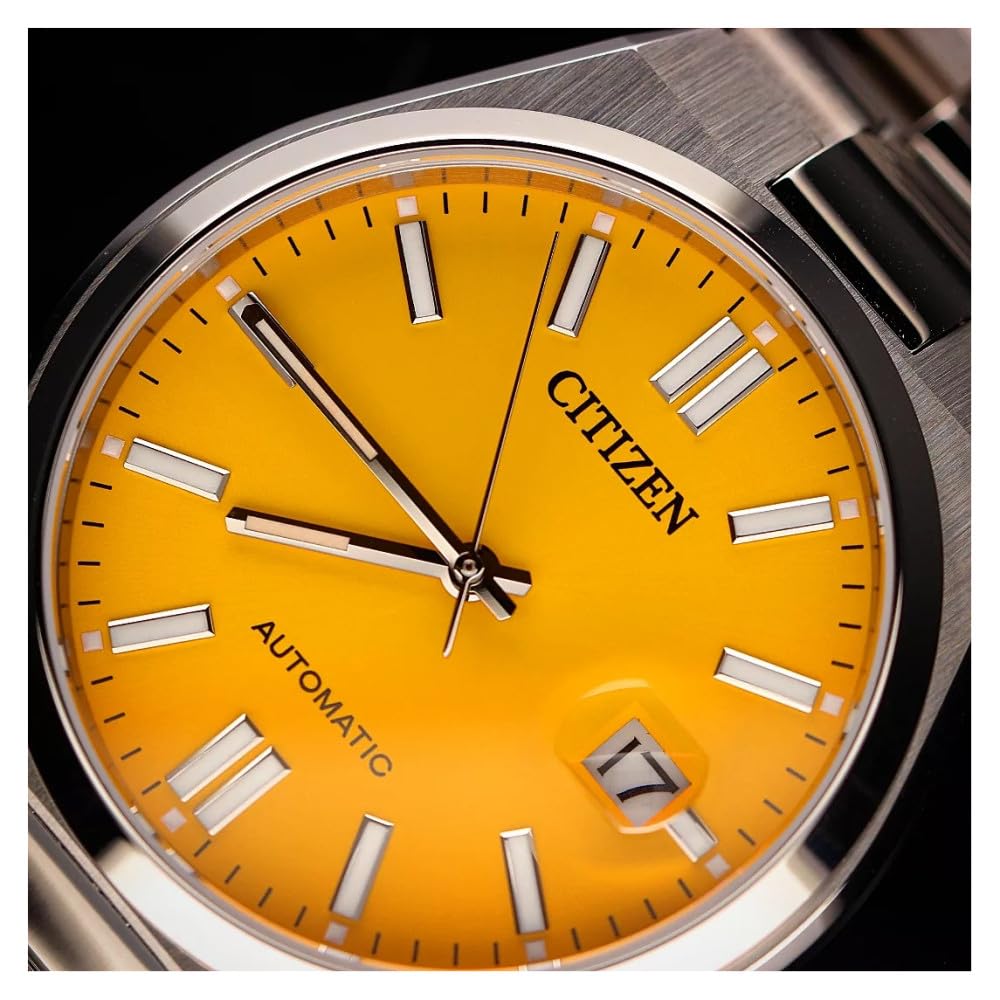 Citizen - Reloj para Hombre, analógico, automático, con Correa de Acero Inoxidable Tsuyosa