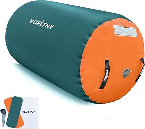 Miniatura 58 de VOFiTNY Gimnasia Equipo de Tumbling Air Barrel Inflable Octágono Vaso Roller Back Bend Trainer Chearleeding Mat Sin Bomba Menta nopump