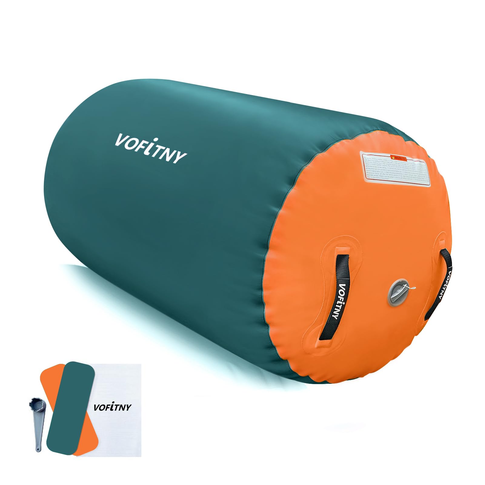 VOFiTNY Gymnastics Roller Tumbling Barrel 2.6ft L x 1.55ft Octagon Track Tumbler for Home/Gym Do Not Include Pump-image-3