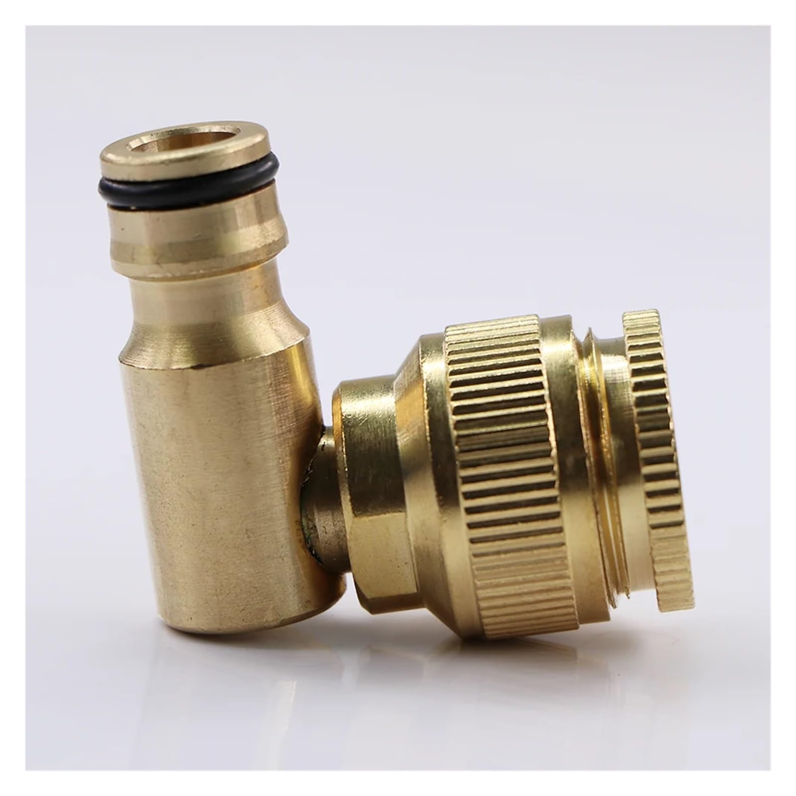 Generico 1 pz. 16 mm 1/2 "3/4" Raccordo rapido Piegato for irrigazione da Giardino Adattatore in Ottone e Rame Giunto di accoppiamento Durevole(1I2 to 3I4 Inch-1pcs)