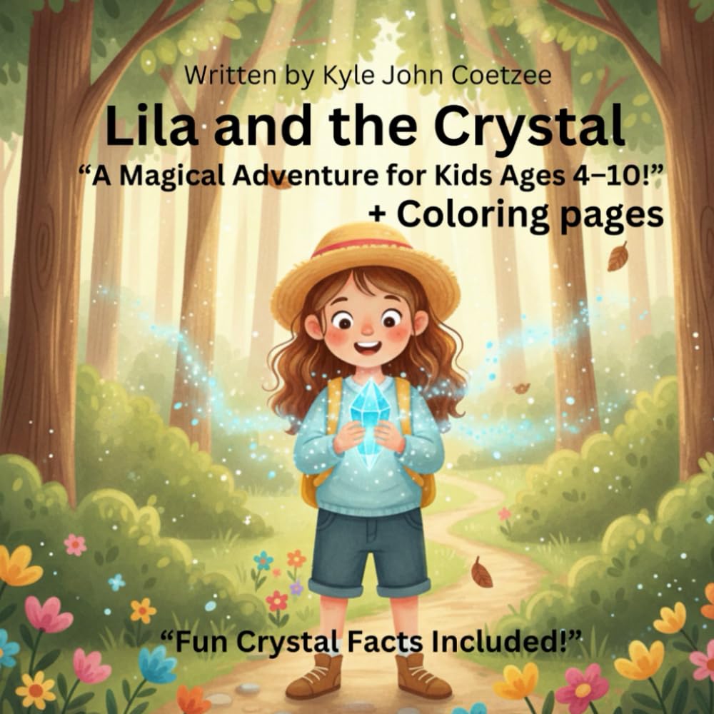 Lila and the Crystal: "A Magical Adventure for Kids Ages 4-10!" + Coloring pages