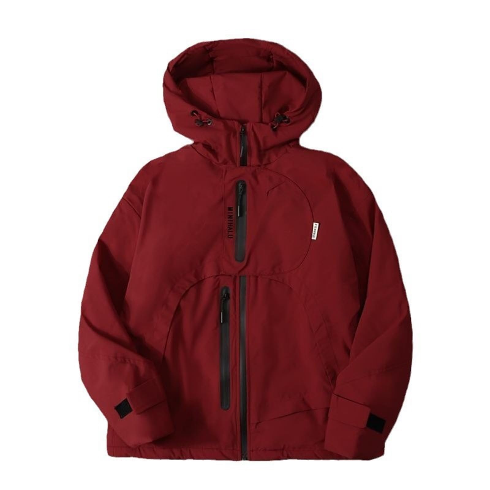 Veste coupe-vent pour garçon - Manteau de randonnée léger - Veste de pluie respirante - Printemps automne - Veste de loisirs avec capuche