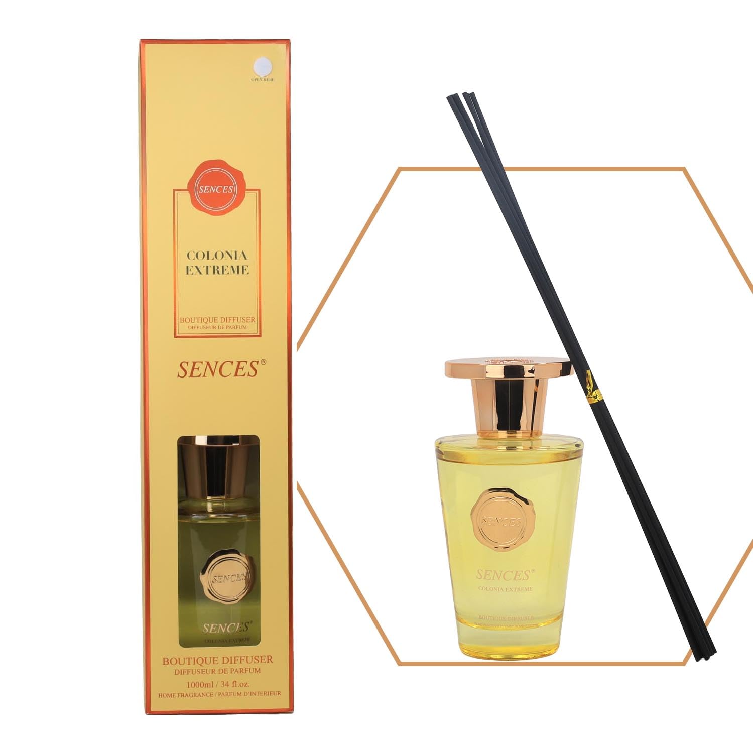 Reed Diffuser 1000ml Colonia Extreme Baltus Fragrance Aromatherapy Air Freshener