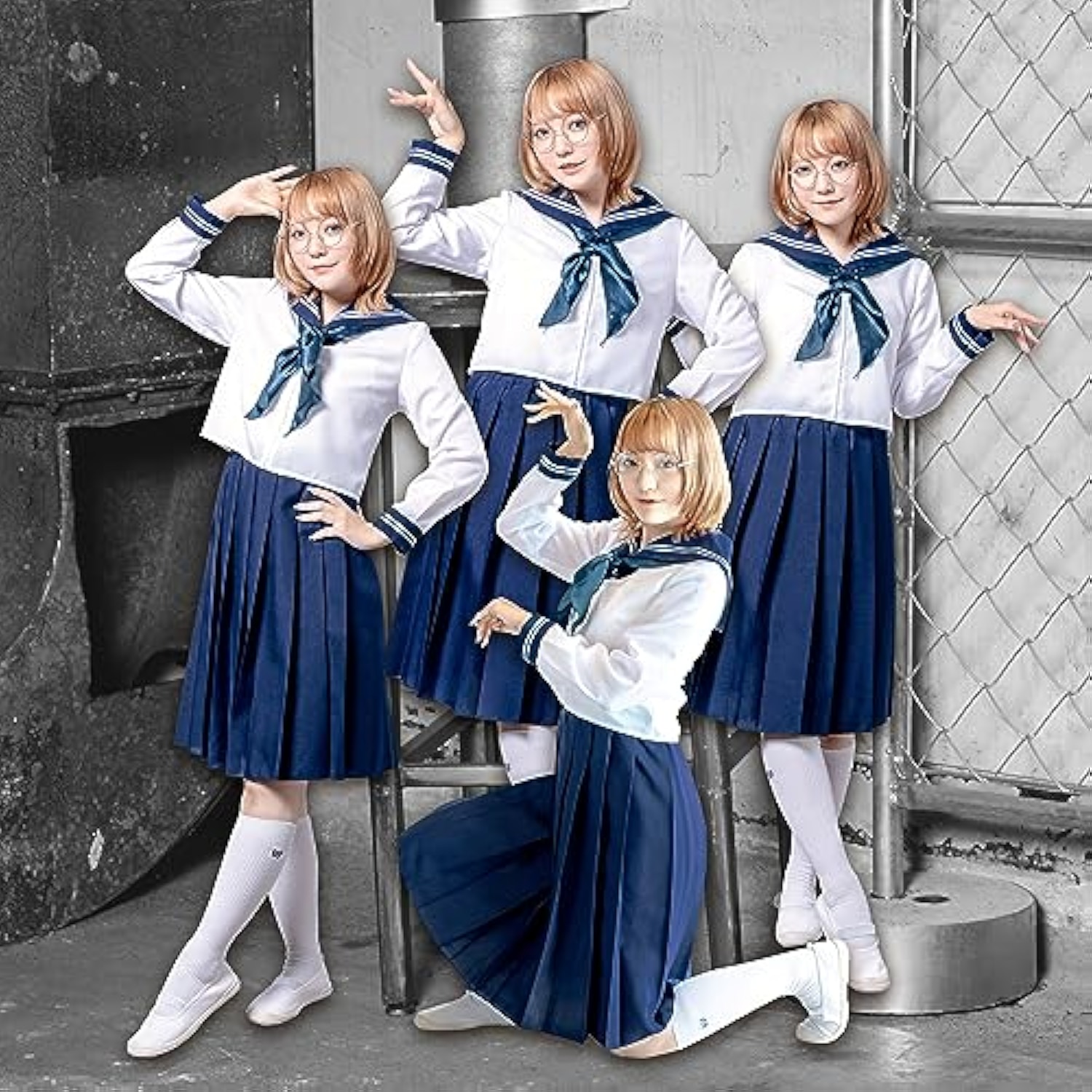 クリアストーン(Clearstone) コスプレ ハロウィン レトロセーラー レディース ホワイト 詳細画像4