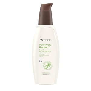 Aveeno Positively Radiant Face Moisturizer with SPF 30 Sunscreen Hydrating Facial Moisturizer with Soy Extract to Visibly Improve