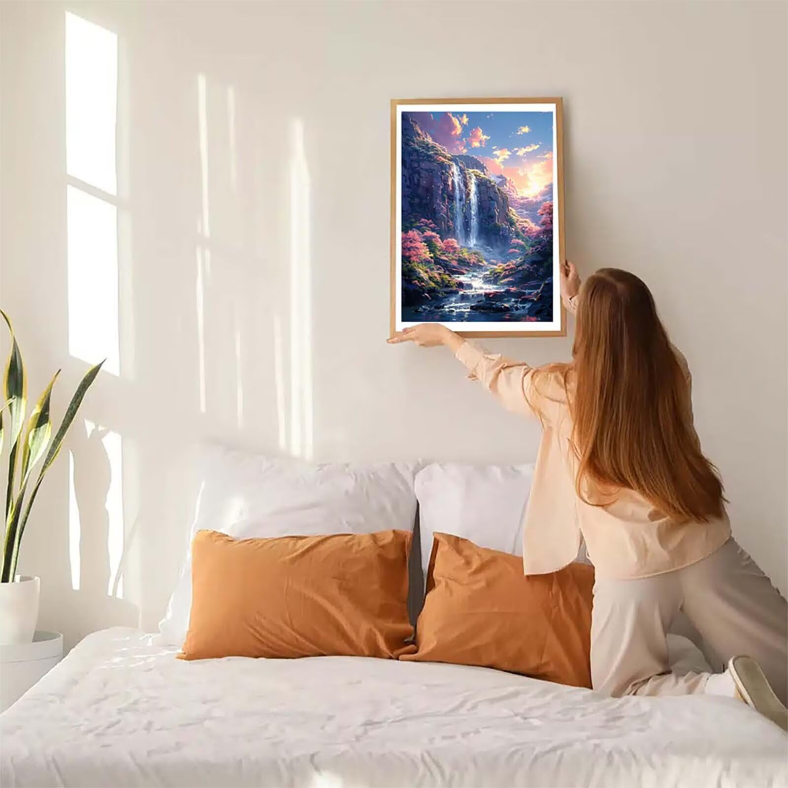 Atardecer Diamond Painting Adultos 80x110cm, 5D Pintura de Diamante C-2710