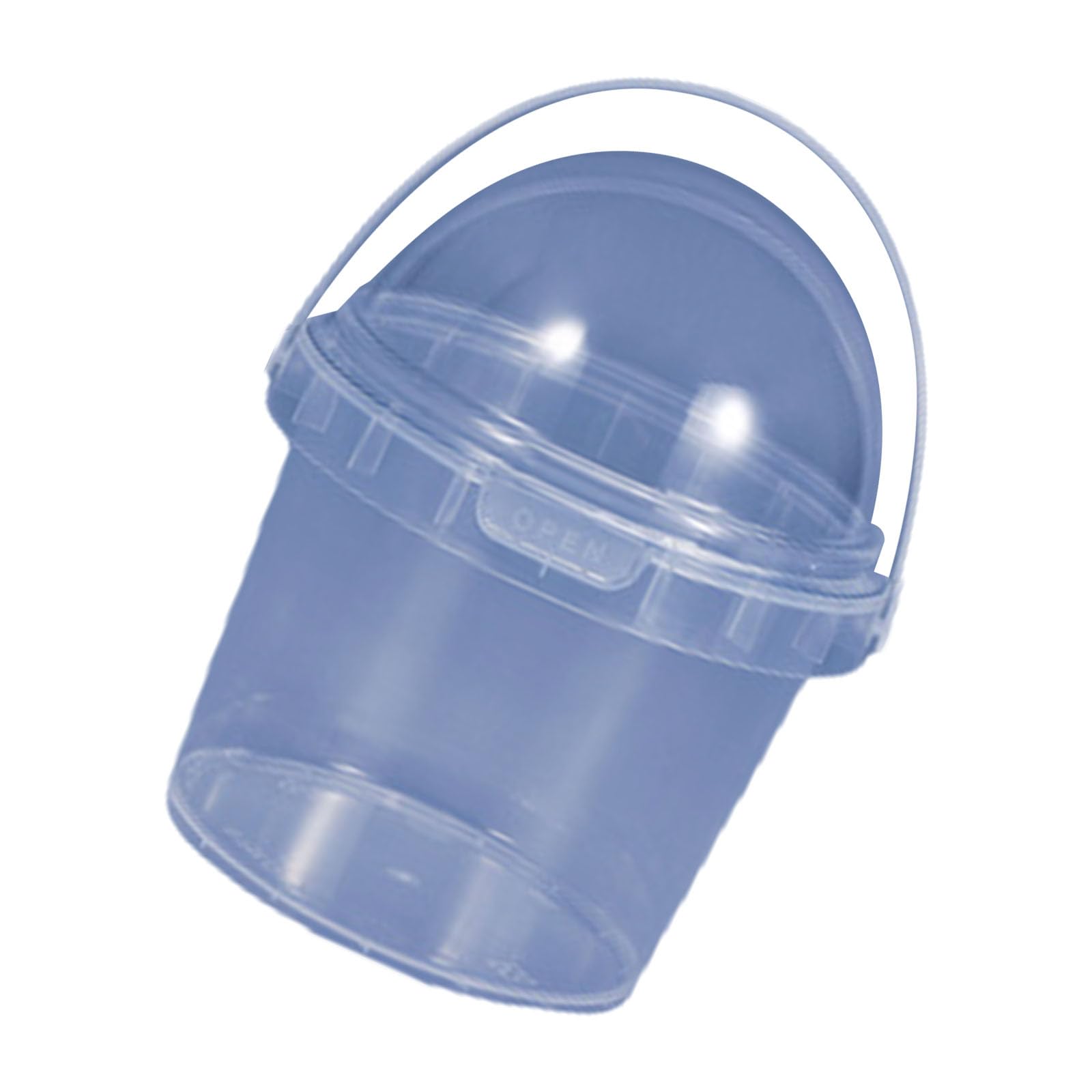 Xjdzineq Sturdy Clear Food Storage Box Freezer Safe Container Milk Teas Bucket for Restaurants Catering Home Use Storage Bins