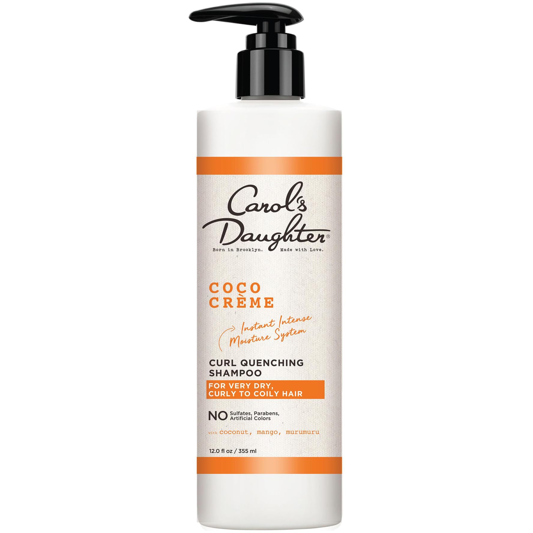 Carol's DaughterCoco Creme, Curl Quenching Shampoo for very dry curly to frizzy hair, with 12.0 fl oz / 355 mlCradle to Cradle CertifiedCradle to Cradle CertifiedCradle to Cradle Certified