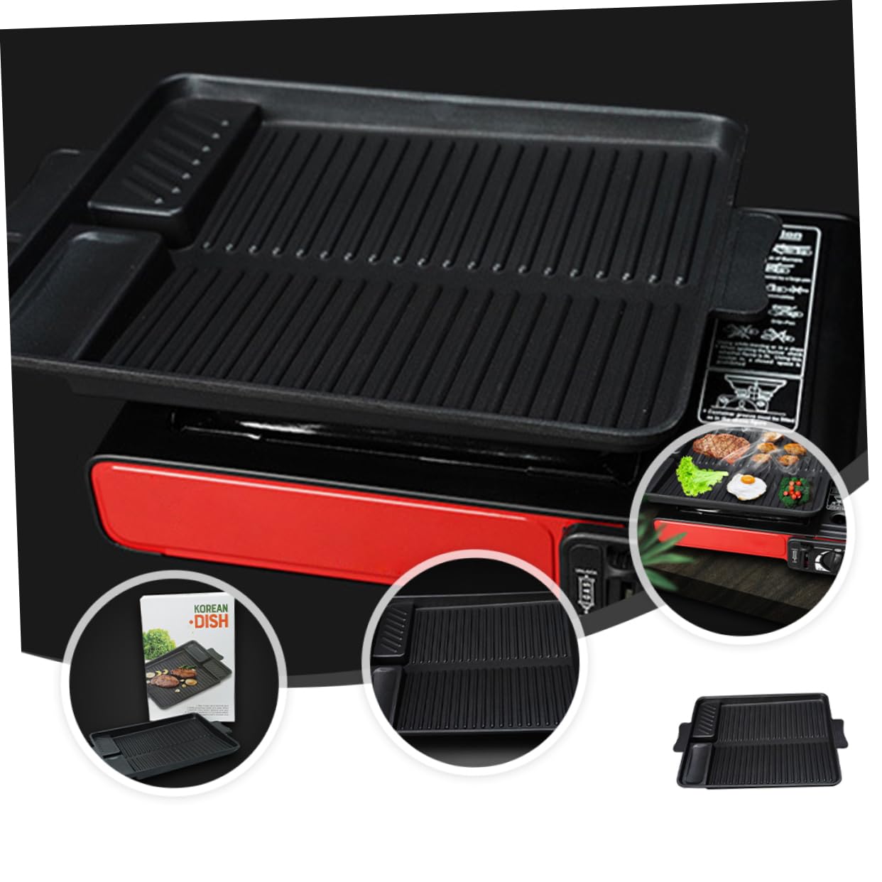 LABRIMP Molde para Hornear Rectangular de Inoxidable Antiadherente Apto para Hornos Barbacoas al Aire para Asar Carnes Pescados y Verduras Fácil de Limpiar