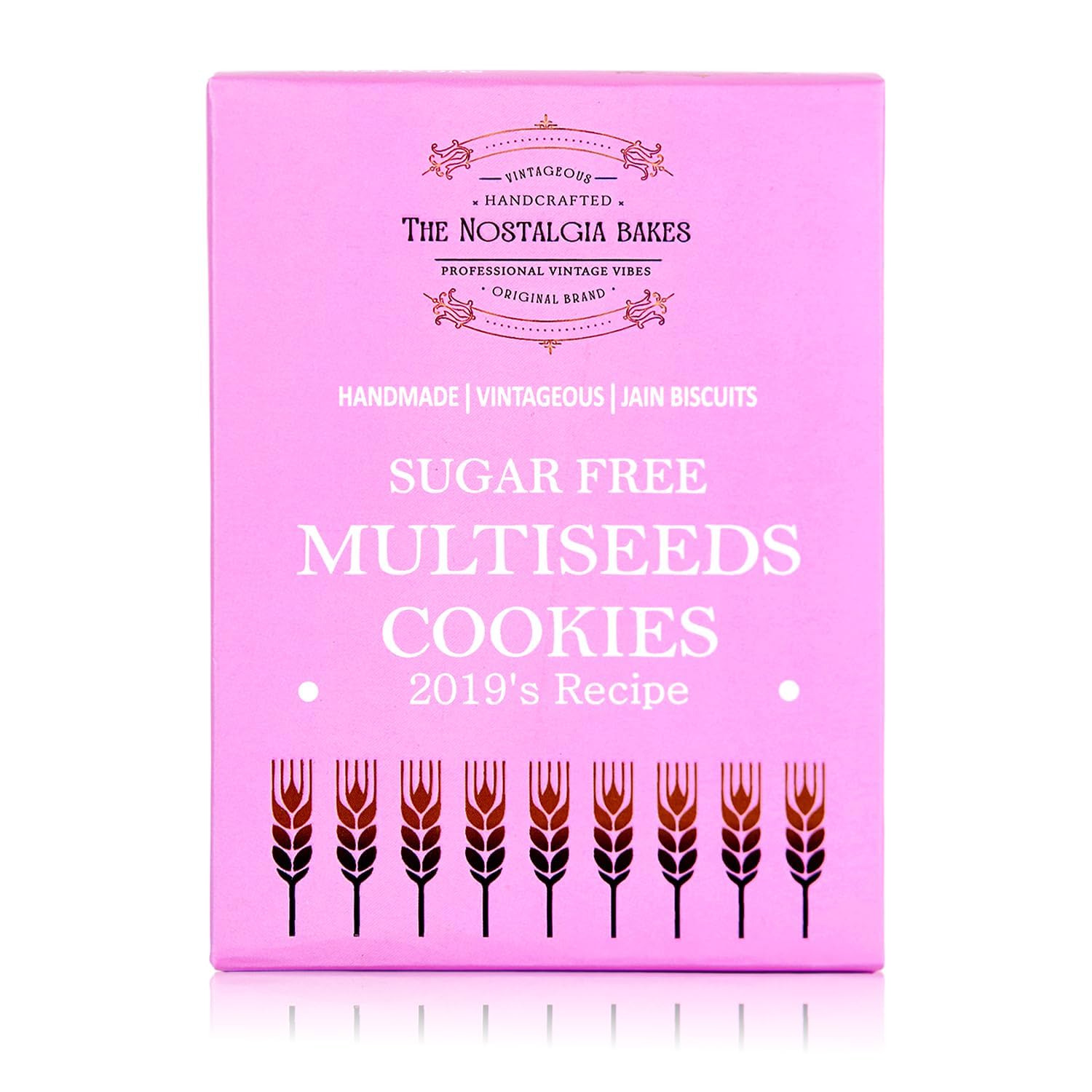 The Nostalgia Bakes Sugar-Free Multiseeds Cookies – Handmade Healthy Biscuits for Diabetics – Natural Seed Mix Cookies with 2019's Original Recipe – Jain Friendly Tea-Time Snack – No Added Sugar