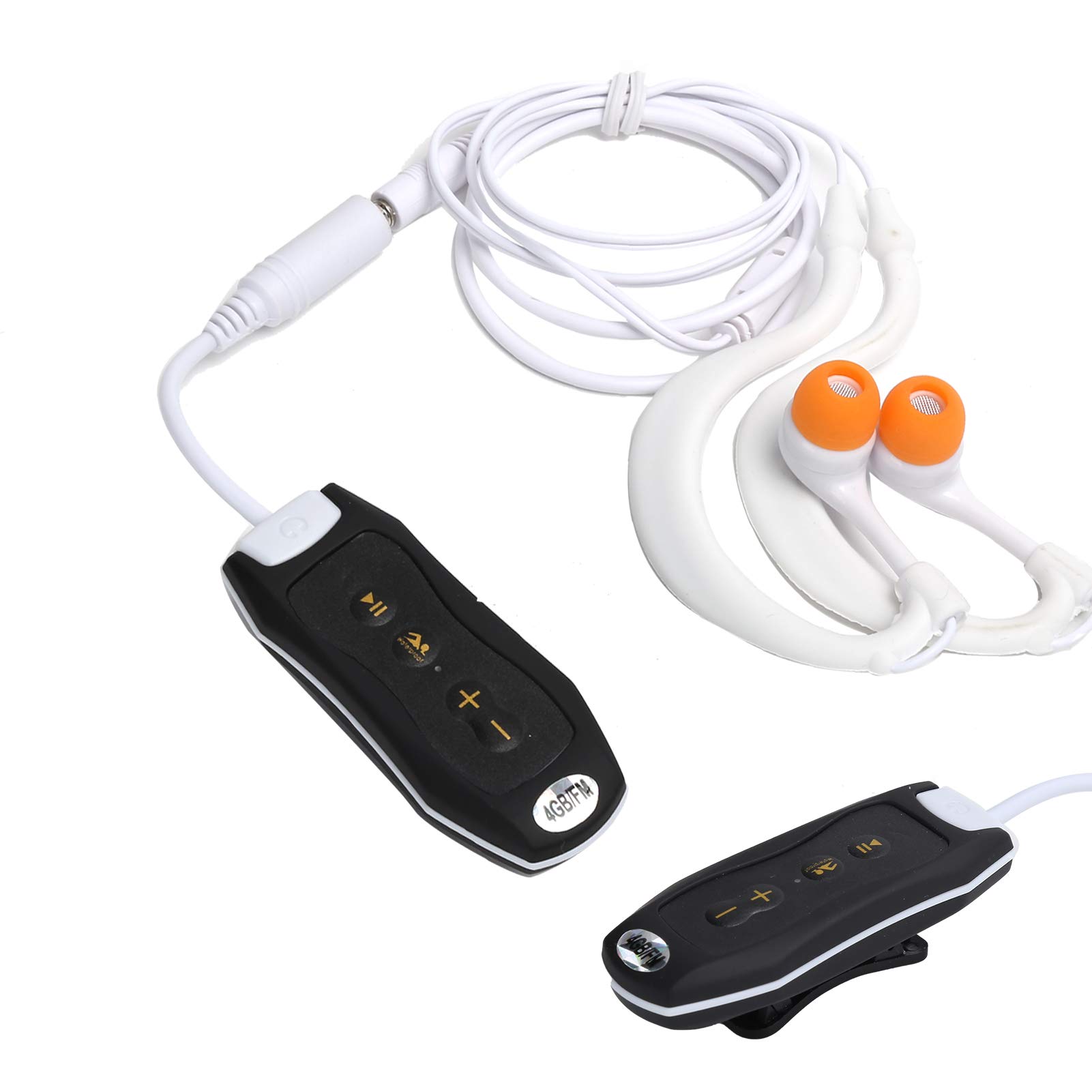 Yosoo Lecteur Mp3 Etanche Natation 4 Go étanche MP3, 4 Go IPX8 étanche FM Lecteur de Musique Portable Plongée Sport MP3 avec écouteurs et Clip