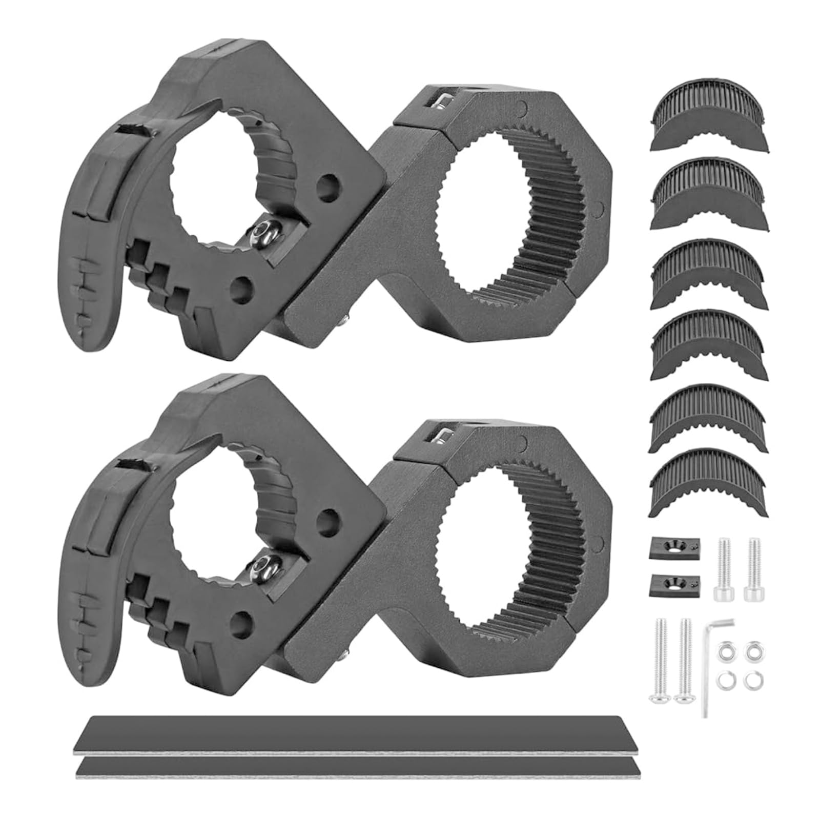 ZAMLIE Rubber ATV Tool Mount/UTV Tool Holder Shovel Holder 1-1/7'' to 1-3/7'' Diameter Tools, Used by Vehicle on Truck SUV UTV ATV Off-Road Vehicles,