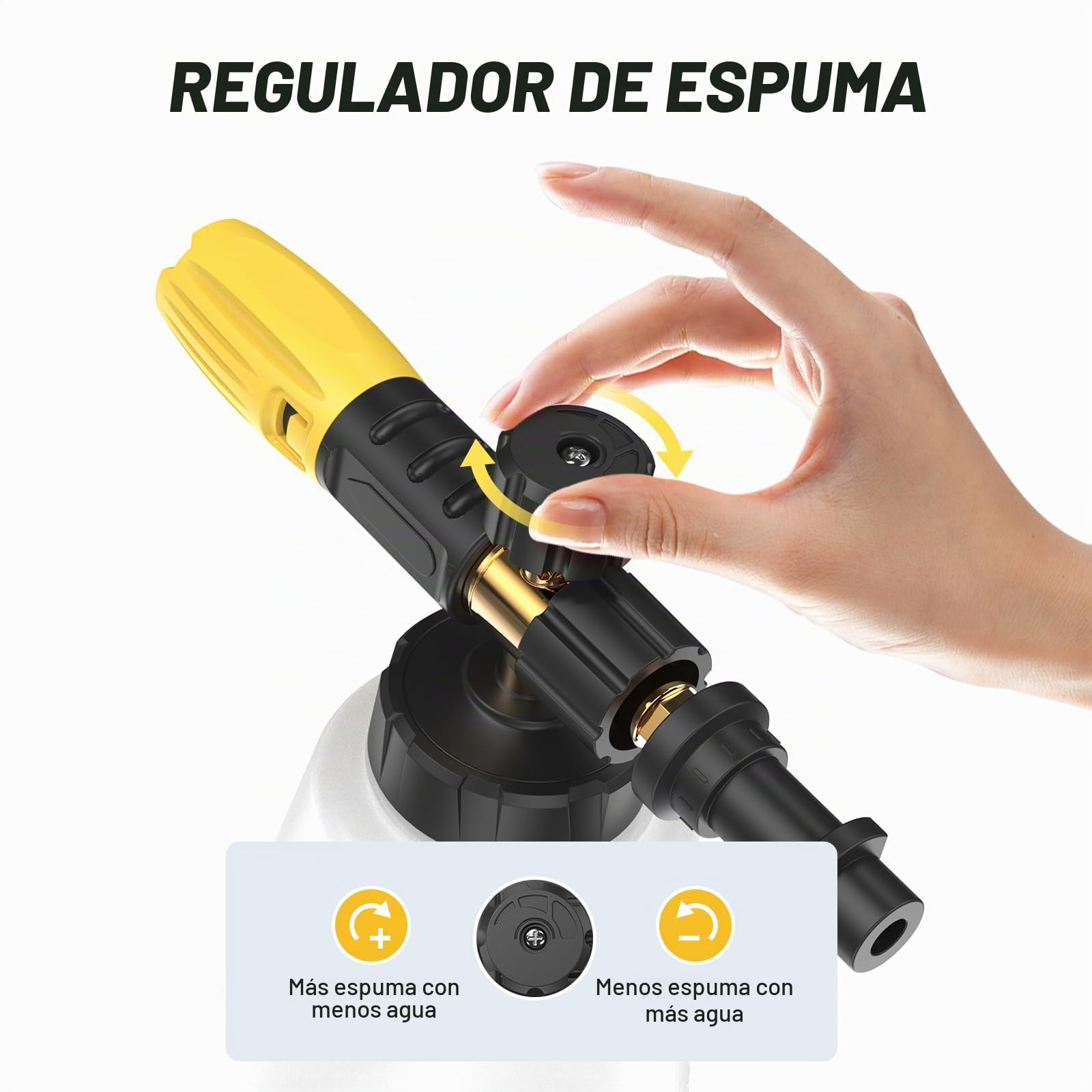 Lanza De Espuma De Nieve Para Lavadora A Presión Karcher K2 K3 K4 K5 K6 K7, Cañón De Espuma De Repuesto, Conexión Mejorada Y Dispensador De Jabón De Cuello Ancho, Boquilla De Pulverización Ajustable