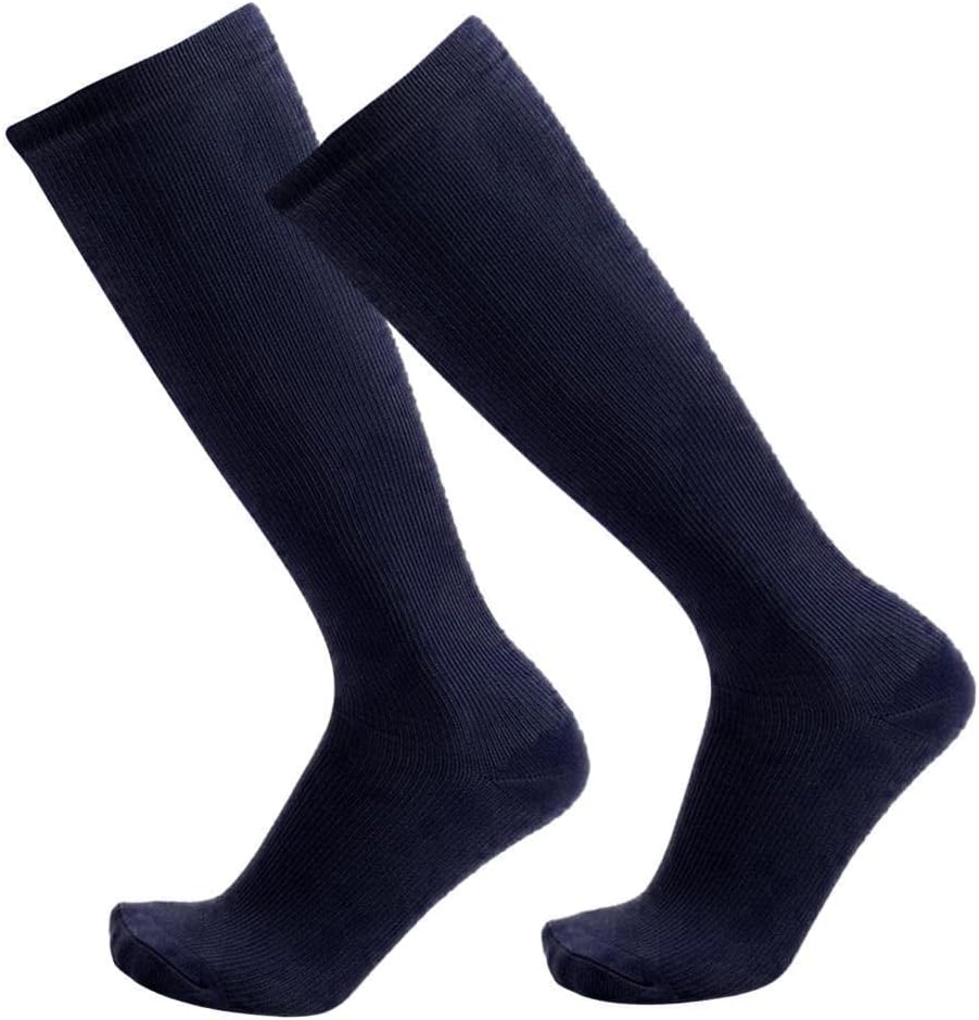 2xRunning Compression Socks Calf Support Stockings Dark