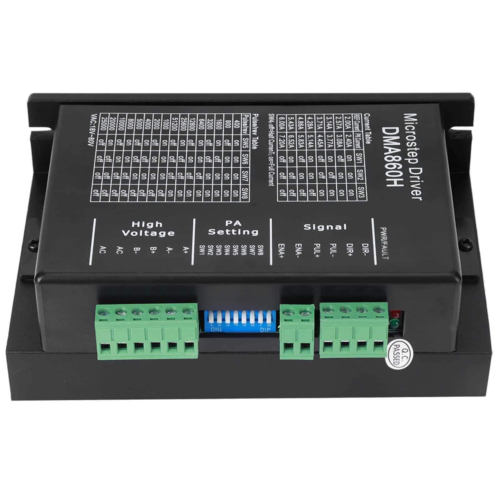 Oumefar 1pc DMA860H Motor Driver 2 4 7 2A Digital CNC 32 Bit 18 80VAC Motor Driver Ultra Low Noise for Machine Equipment