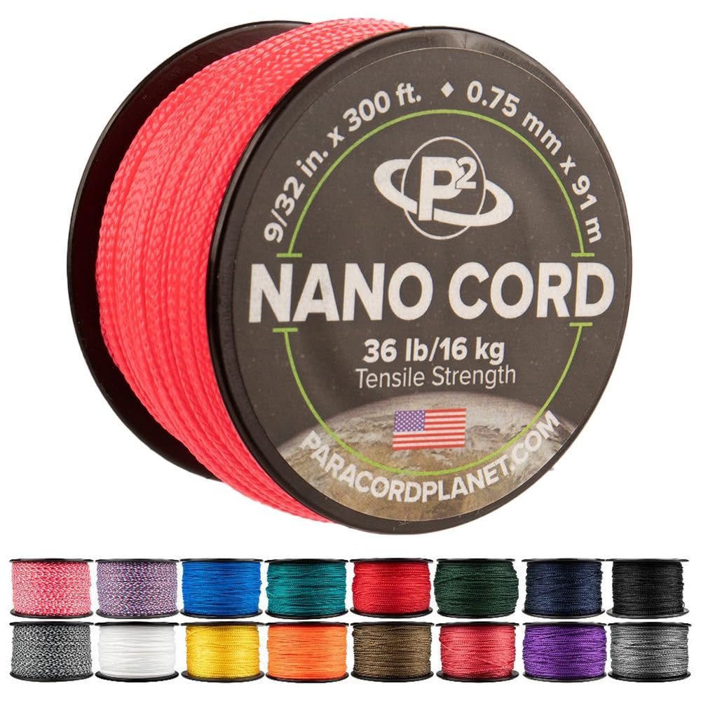Paracord Planet Nano Cord –Lightweight Nylon Nano Paracord – Great for Arts & Crafts, Home Décor, Camping and More!