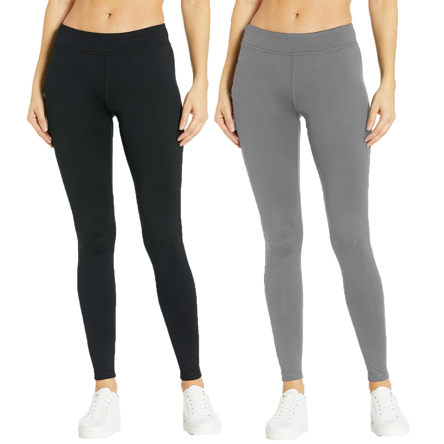 Women High Waist Stretchy Classic High Rise Slimming Jeggings/Trousers/Pants/Leggings (2 Pack)(Free Size 30-36)-picture-48
